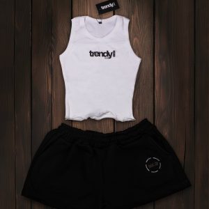 White on Black - Trendy Girls Classic Set