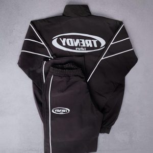 White on Black Tracksuit
